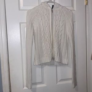 Copper Key Knit Zip Front Hoodie